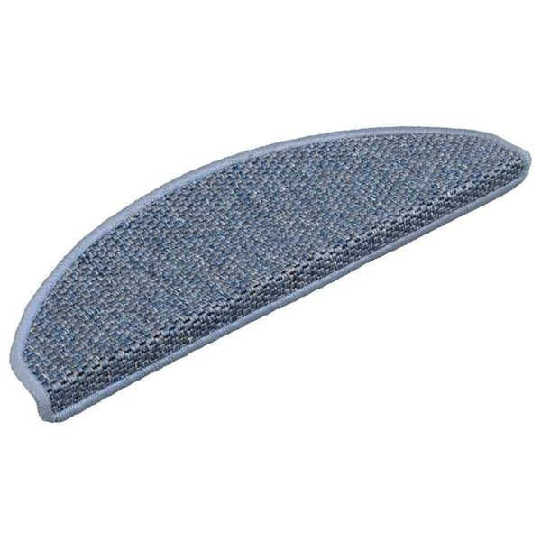 vidaXL Stufenmatten Selbstklebend Sisal-Optik 30Stk. 65x21x4cm Blau