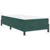vidaXL Boxspringbett mit Matratze Dunkelgr&uuml;n 90 x 210 cm Stoff