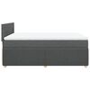 vidaXL Boxspringbett mit Matratze Dunkelgrau 140x190 cm Stoff