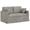 vidaXL Sofa 2 pcs Hellgrau