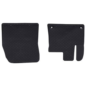 vidaXL Autofu&szlig;matte 2 pcs Schwarz Gummi