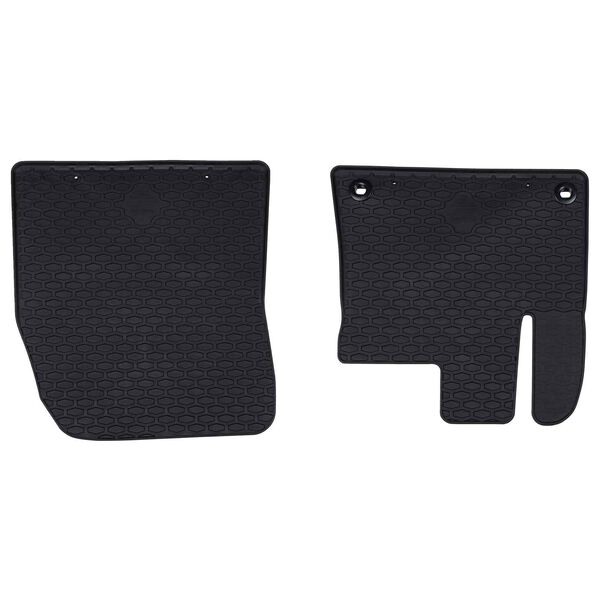vidaXL Autofu&szlig;matte 2 pcs Schwarz Gummi