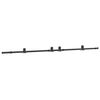 vidaXL Schiebet&uuml;rbeschlag-Set 305 cm Stahl Schwarz