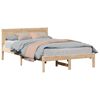 vidaXL Bettgestell Braun 140 x 190 cm Massivholz Kiefer