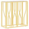vidaXL Konsolentisch Golden 70x30x70 cm Edelstahl und Glas
