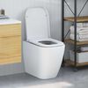 vidaXL Toilettensitz Wei&szlig; 47,5 x 35 x 3,6 cm Duroplast