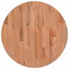 vidaXL Tischplatte &Oslash;60x4 cm Rund Massivholz Buche