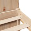 vidaXL Massivholzbett mit Regal ohne Matratze 135x190 cm Kiefernholz