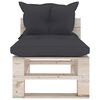 vidaXL 6-tlg. Garten-Lounge-Set aus Paletten mit Kissen Kiefernholz