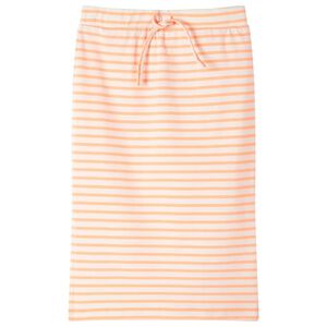 vidaXL Kinderrock mit Streifen Gerade Neonorange 128
