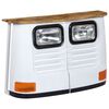vidaXL LKW-Sideboard Massivholz Mango Wei&szlig;