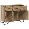 vidaXL Sideboard mit Schubladen Artisan-Eiche 97 x 32,5 x 74,5 cm