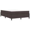 vidaXL Boxspringbett mit Matratze Dunkelbraun 140 x 190 cm Stoff