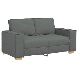 vidaXL 2-Sitzer Sofa Dunkelgrau 160x78x84 cm Stoff