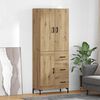 vidaXL Highboard Artisan-Eiche 69,5 x 34 x 180 cm Holzwerkstoff