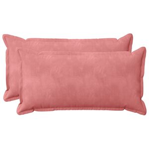 vidaXL Kissen mit Kissen HOUTEN 2 Stk. Rosa Samt
