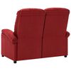 vidaXL 2-Sitzer-Sofa Verstellbar Weinrot Stoff