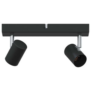 vidaXL Deckenstrahler mit Strahlern Schwarz 26 x 6,5 x 11,5 cm Metall