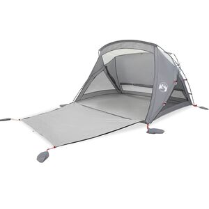 vidaXL Strandzelt 2 Personen Grau Wasserdicht