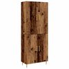 vidaXL Highboard Wandmontiert Altholz 69,5 x 34 x 180 cm Holzwerkstoff
