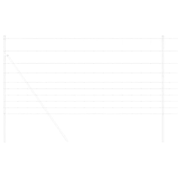 vidaXL Wildzaun Feuerverzinkt 1000 x 120 x 0,18 cm Eisen