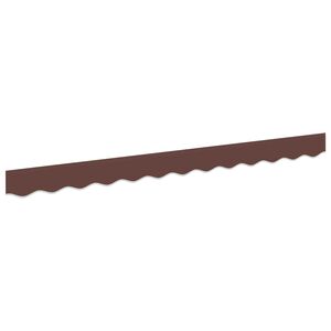 vidaXL Markisensch&uuml;rzen-Ersatz Braun gestreift 230 x 20 cm Polyester
