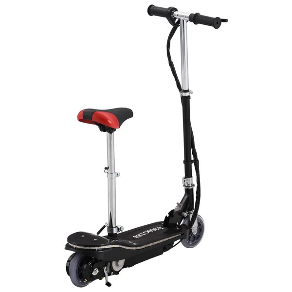 vidaXL E-Scooter für Kinder mit Sitz und LED 120 W Schwarz