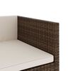 vidaXL 5-tlg. Garten-Lounge-Set mit Auflagen Poly Rattan Braun