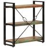 vidaXL Bücherregal 3 Fächer 77x30x80cm Recyceltes Massivholz und Eisen