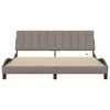 vidaXL Bettgestell ohne Matratze "Hanko" Taupe 180x200 cm Stoff