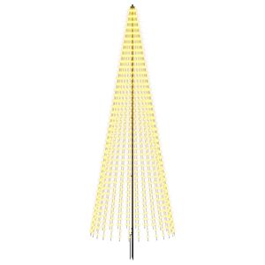 vidaXL LED-Weihnachtsbaum 385 cm 1148 LEDs Warmes Wei&szlig; Eisen Schwarz