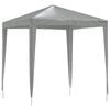 vidaXL Party-Zelt 200 x 200 x 240 cm Hellgrau PE und Stahl