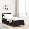 vidaXL Boxspringbett mit Matratze Schwarz 80 x 200 cm Samt