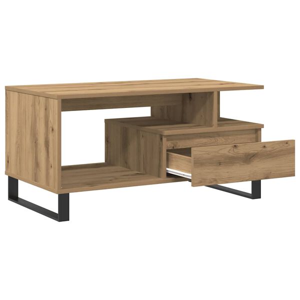 vidaXL Couchtisch Artisan-Eiche 90x49x45 cm Holzwerkstoff