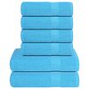 vidaXL 6-tlg. Handtuch-Set FROGN T&uuml;rkis 360 g/m&sup2;