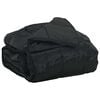 vidaXL Sommerdecke Schwarz 200 x 220 cm Satin und Mikrofaser