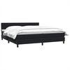 vidaXL Boxspringbett mit Matratze Schwarz 180x220 cm Samt
