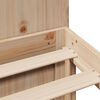 vidaXL Massivholzbett mit Regal ohne Matratze 135x190 cm Kiefer