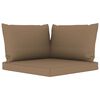 vidaXL 6-tlg. Garten-Lounge-Set mit Taupe Kissen