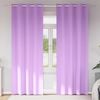 vidaXL Verdunkelungs-Vorhänge mit Ringen 2 pcs Lila 225 x 140 cm