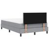 vidaXL Boxspringbett mit Matratze Hellgrau 120 x 190 cm Stoff