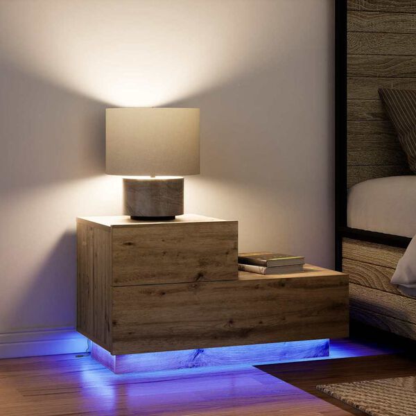 vidaXL Nachttisch Artisan-Eiche 70 x 36 x 40,5 cm Holzwerkstoff