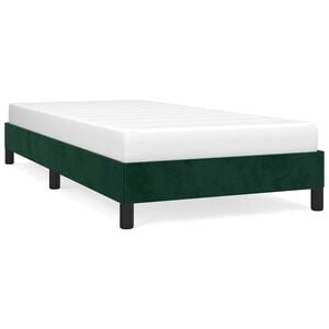 vidaXL Bettgestell ohne Matratze Dunkelgr&uuml;n 80x200 cm Samt