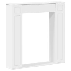 vidaXL Kaminumrandung Wei&szlig; 100 x 20 x 100 cm Holzwerkstoff