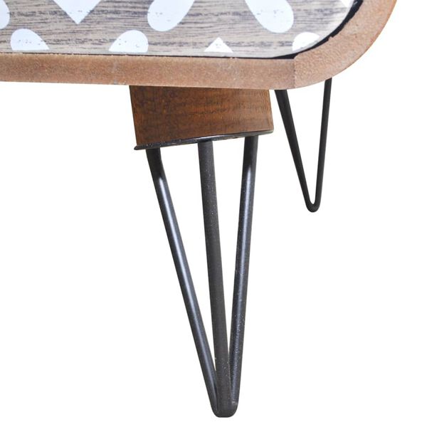 vidaXL Beistellschrank mit 3 Schubladen Braun