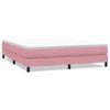 vidaXL Boxspringbett ohne Matratze Rosa 180x210 cm Samt