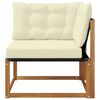 vidaXL Outdoor Ecksofa Massivholz Akazie Natur