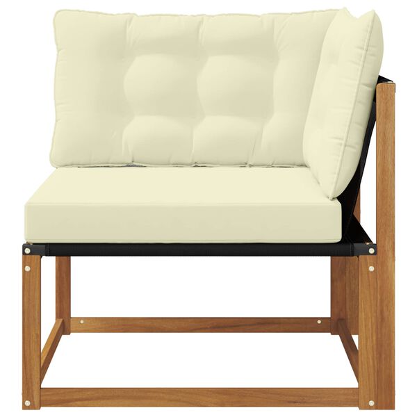 vidaXL Outdoor Ecksofa Massivholz Akazie Natur