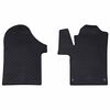 vidaXL Autofu&szlig;matte 2 pcs Schwarz TPE