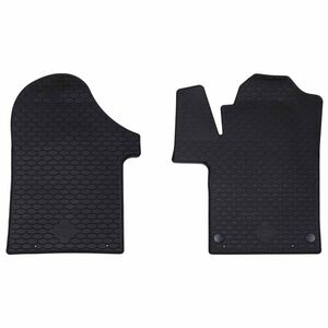 vidaXL Autofu&szlig;matte 2 pcs Schwarz TPE